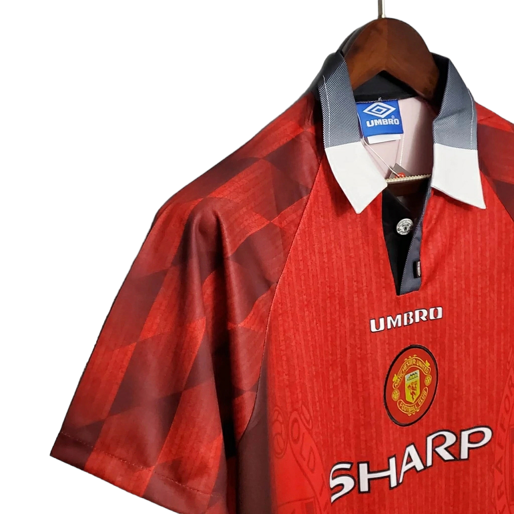 Camisa Manchester United Titular 1996 - Retrô - Central das Camisas