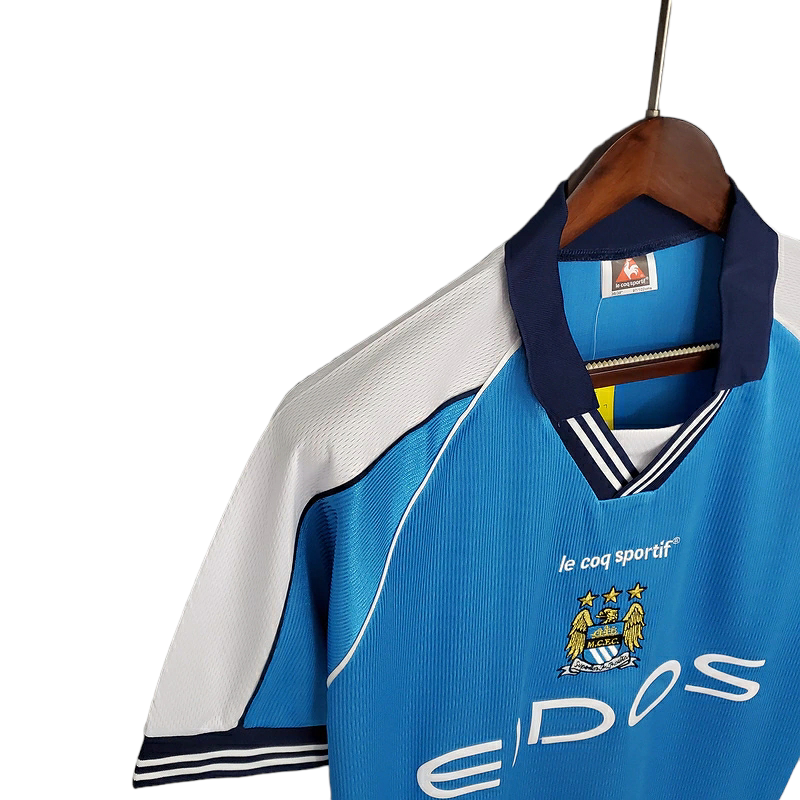 Camisa Manchester City Titular 99/01 - Retrô - Central das Camisas