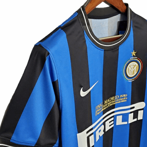 Camisa Inter de Milão Titular 09/10 - Retrô - Central das Camisas
