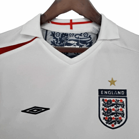 Camisa Inglaterra Titular 2006 - Retrô - Central das Camisas