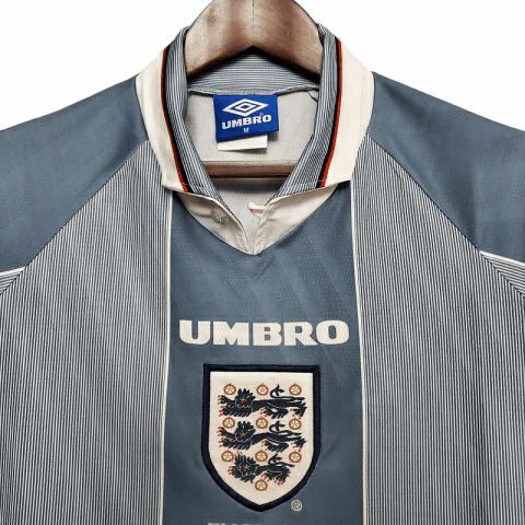 Camisa Inglaterra Visitante 1996 - Retrô - Central das Camisas
