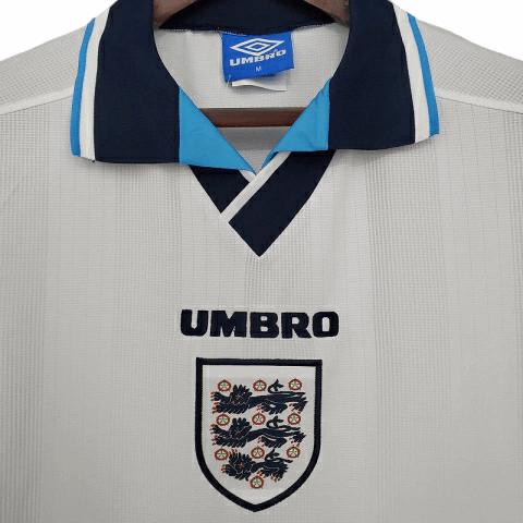 Camisa Inglaterra Titular 1996 - Retrô - Central das Camisas