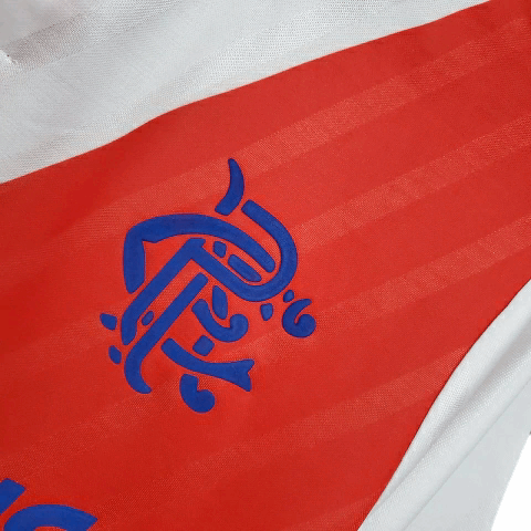 Camisa Glasgow Rangers Visitante 87/88 - Retrô - Central das Camisas