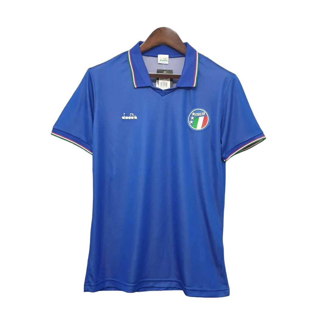 Camisa Itália Titular 1990 - Retrô - Central das Camisas