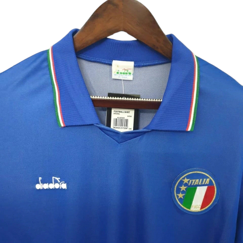Camisa Itália Titular 1990 - Retrô - Central das Camisas