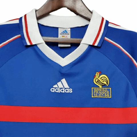 Camisa França Titular 1998 - Retrô - Central das Camisas