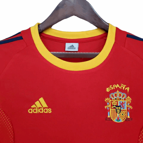 Camisa Espanha Titular 2002 - Retrô - Central das Camisas