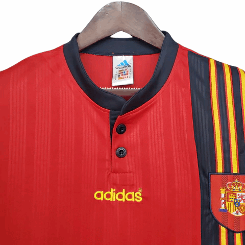 Camisa Espanha Titular 1996 - Retrô - Central das Camisas