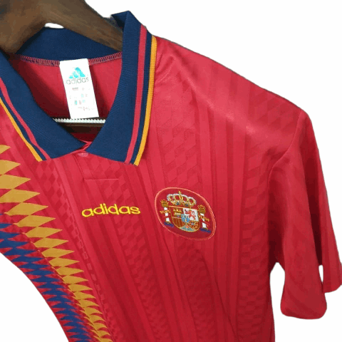 Camisa Espanha Titular 1994 - Retrô - Central das Camisas