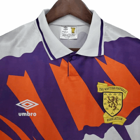 Camisa Escócia Visitante 91/93 - Retrô - Central das Camisas