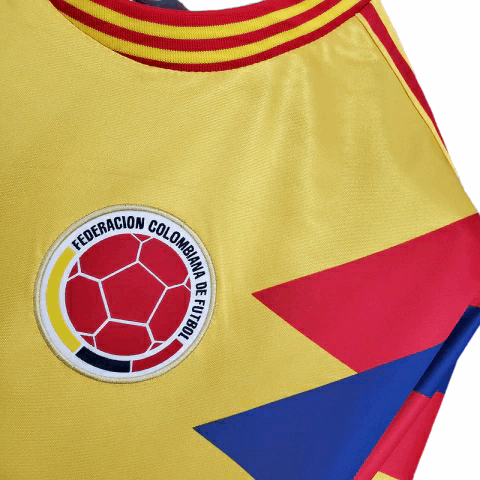 Camisa Colômbia Titular 1990 - Retrô - Central das Camisas