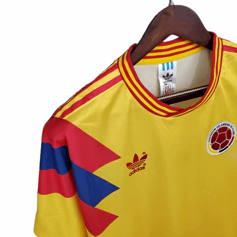 Camisa Colômbia Titular 1990 - Retrô - Central das Camisas