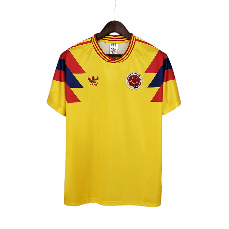 Camisa Colômbia Titular 1990 - Retrô - Central das Camisas