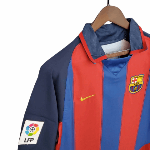 Camisa Barcelona Titular 03/04 - Retrô - Central das Camisas
