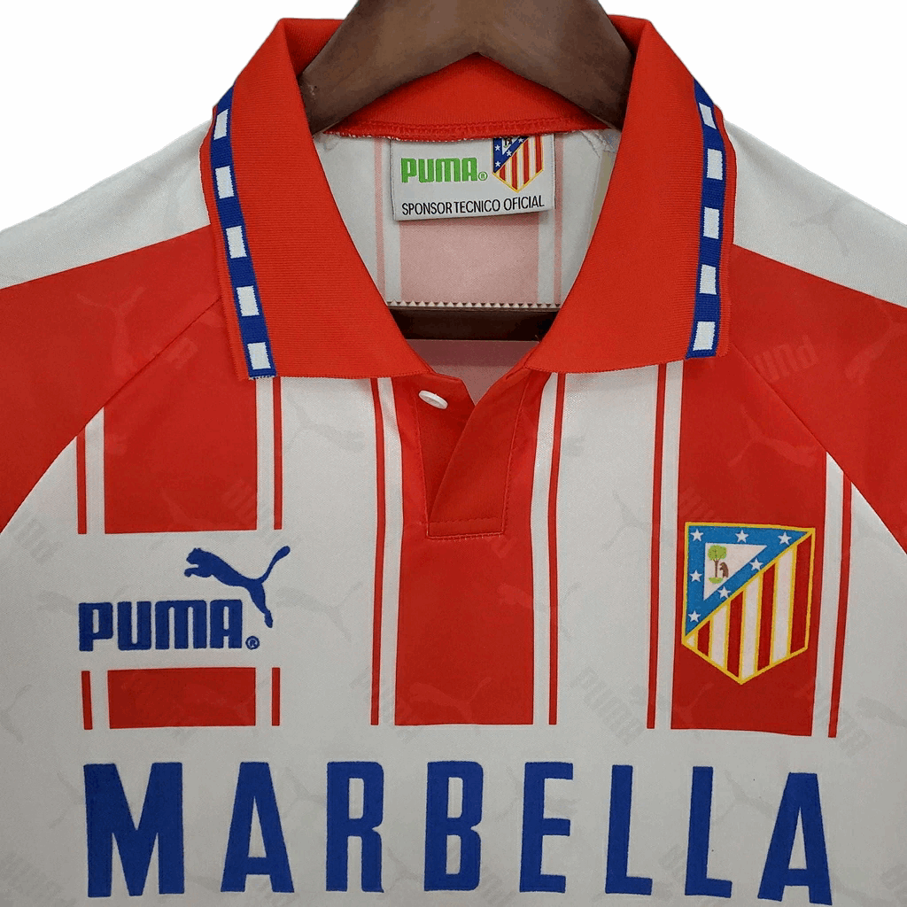 Camisa Atlético de Madrid Titular 94/95 - Retrô - Central das Camisas
