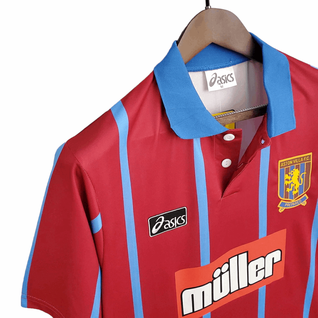 Camisa Aston Villa Titular 93/95 - Retrô - Central das Camisas