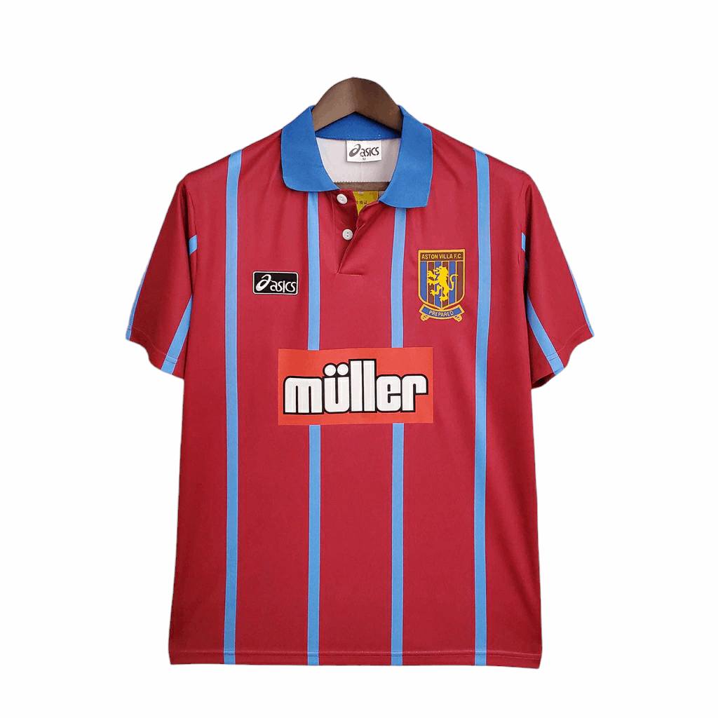 Camisa Aston Villa Titular 93/95 - Retrô - Central das Camisas