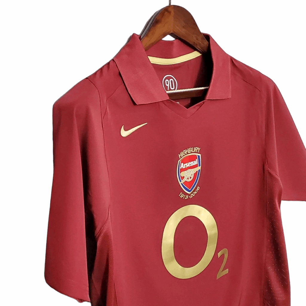 Camisa Arsenal Titular 05/06 - Retrô - Central das Camisas