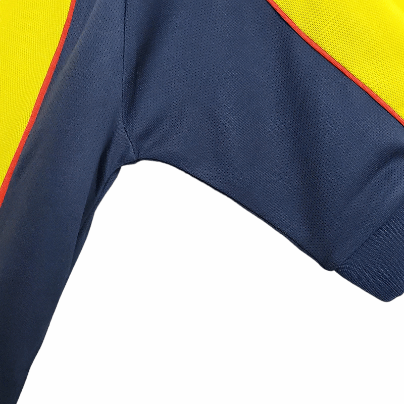 Camisa América-MEX Visitante 01/02 - Amarela e Azul - Central das Camisas