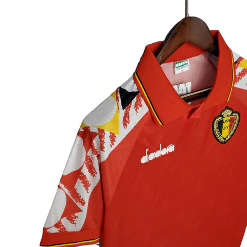 Camisa Bélgica Titular 1995 - Retrô - Central das Camisas