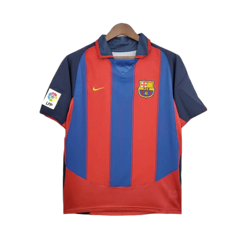 Camisa Barcelona Titular 03/04 - Retrô