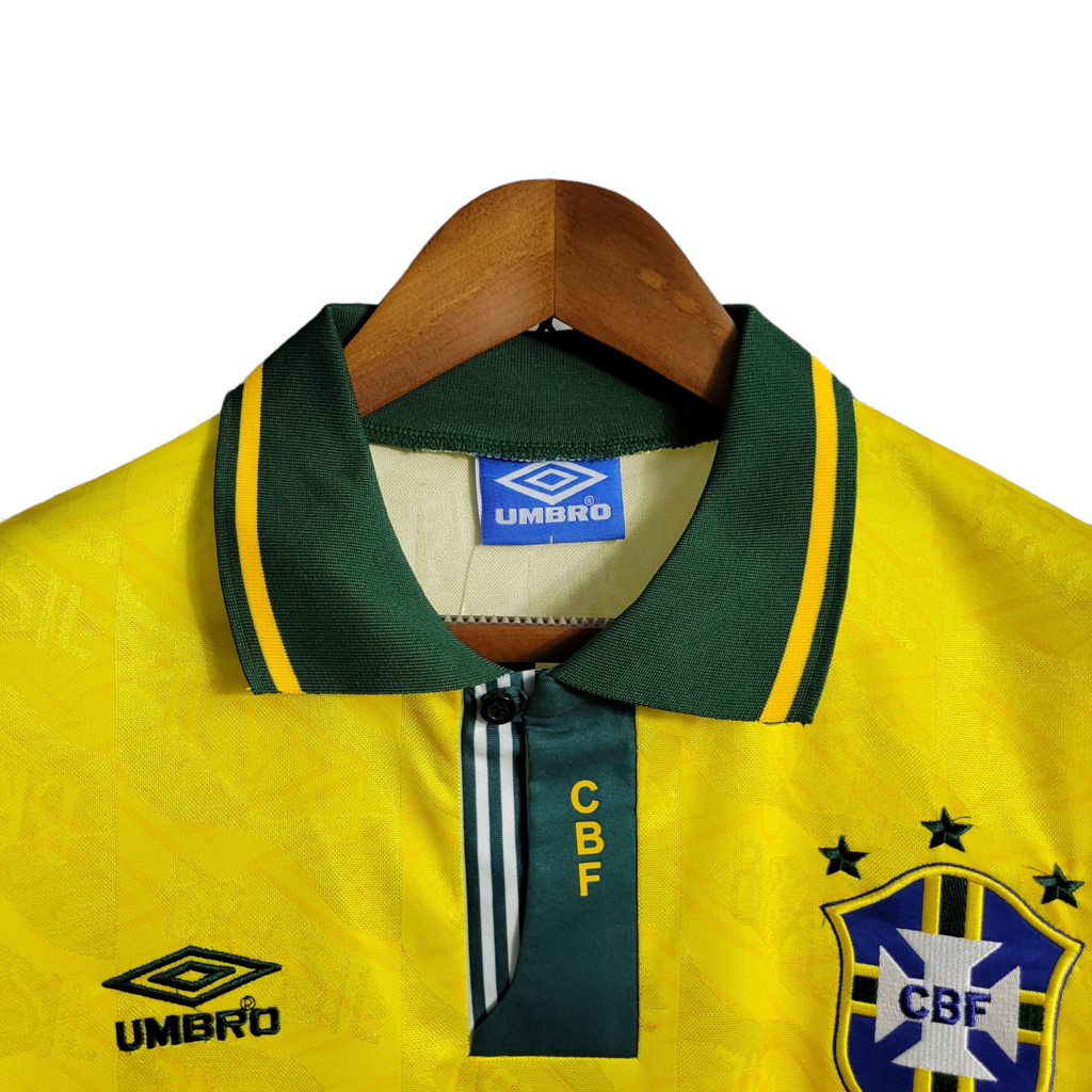Camisa Brasil Titular 91/93 - Retrô - Central das Camisas