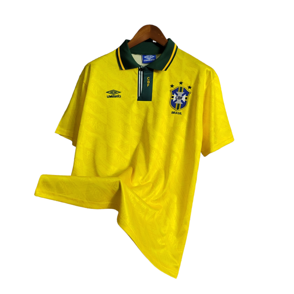 Camisa Brasil Titular 91/93 - Retrô - Central das Camisas