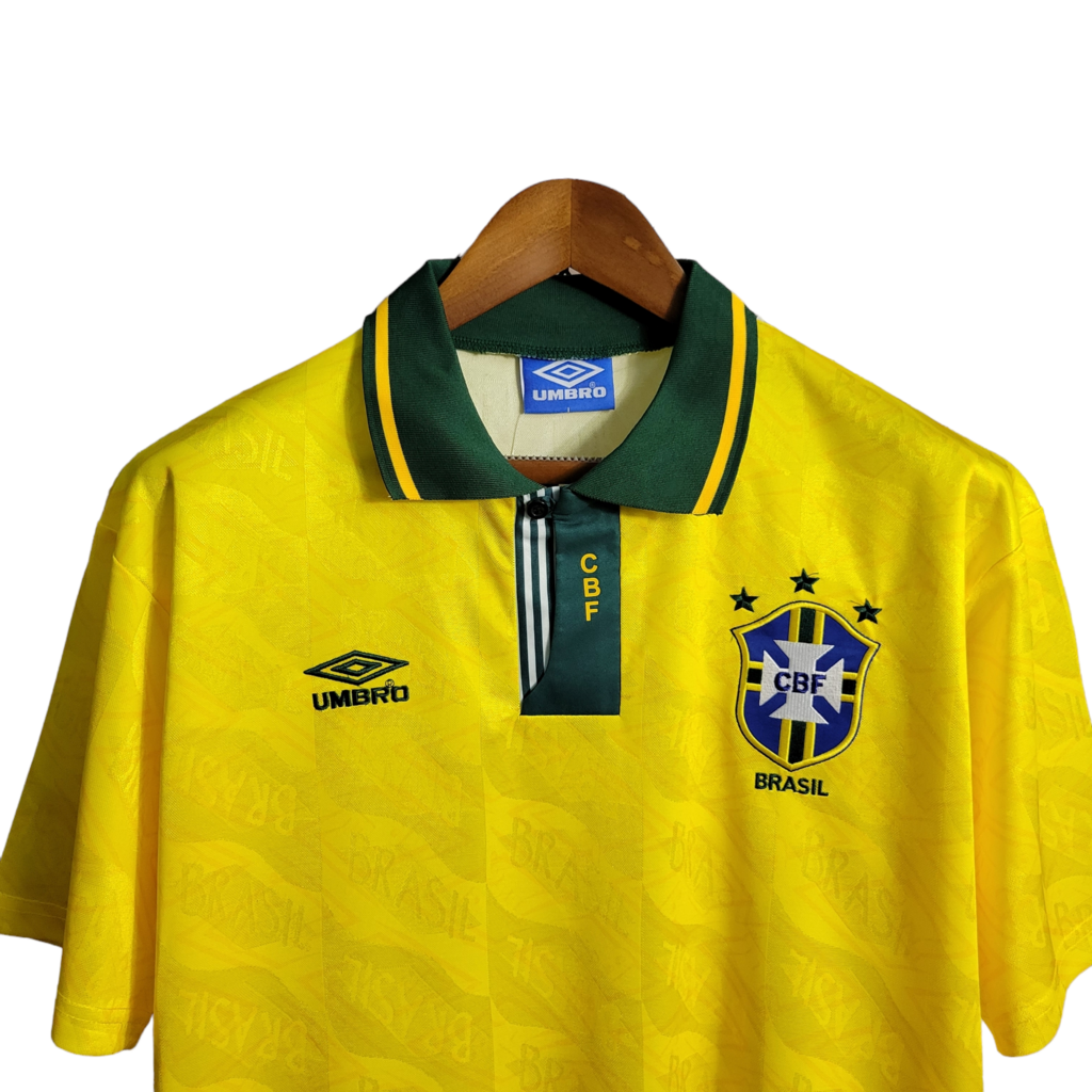 Camisa Brasil Titular 91/93 - Retrô - Central das Camisas