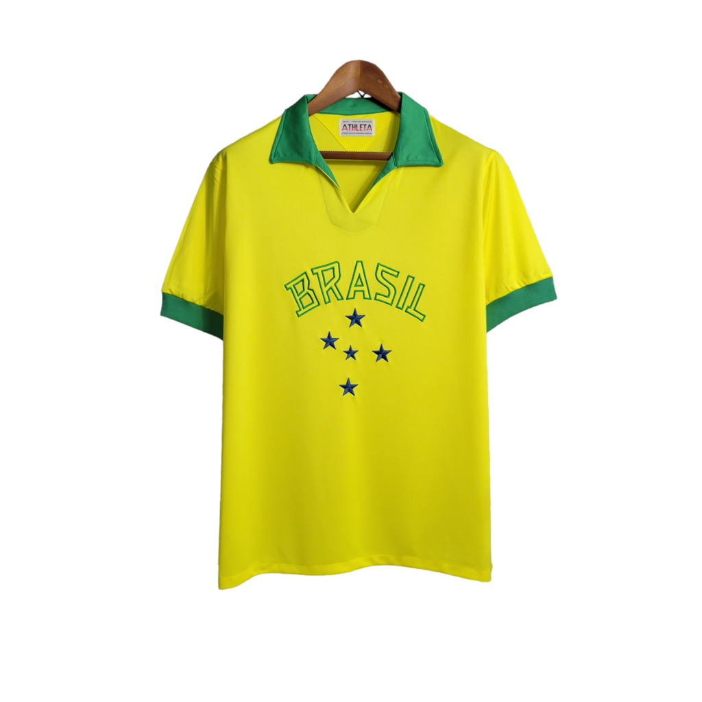 Camisa Brasil Titular 1958 - Retrô - Central das Camisas