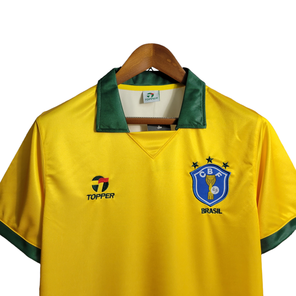 Camisa Brasil Titular 88/90 - Retrô - Central das Camisas