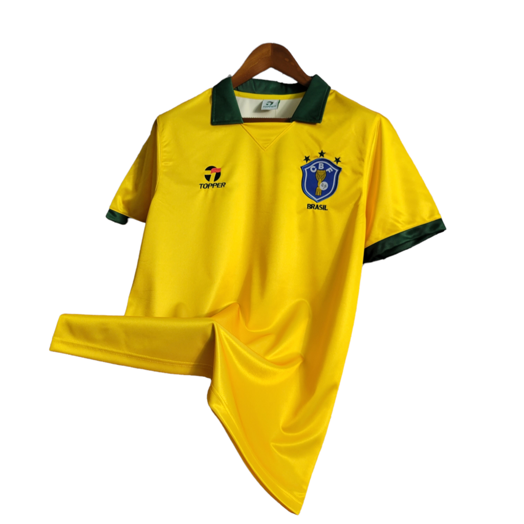 Camisa Brasil Titular 88/90 - Retrô - Central das Camisas