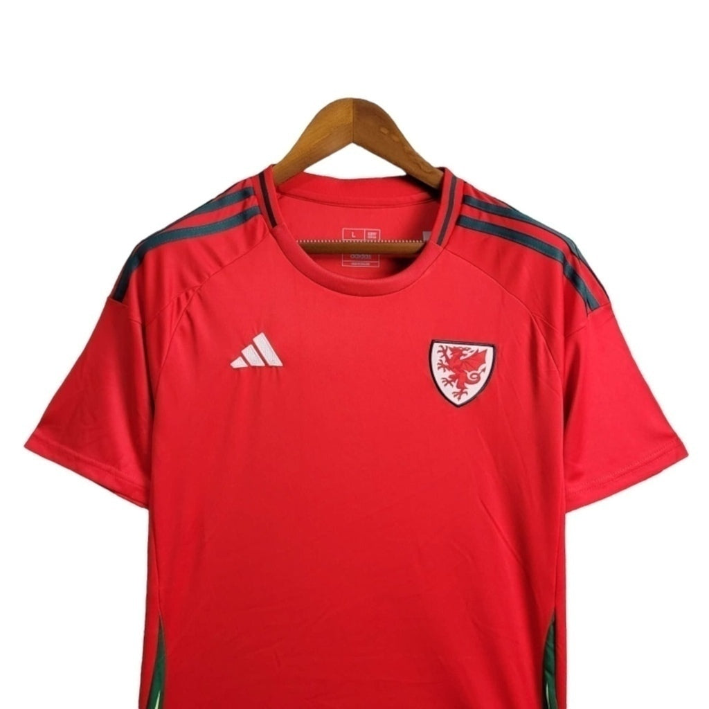 Camisa País de Gales Titular 24/25 - Torcedor - Central das Camisas