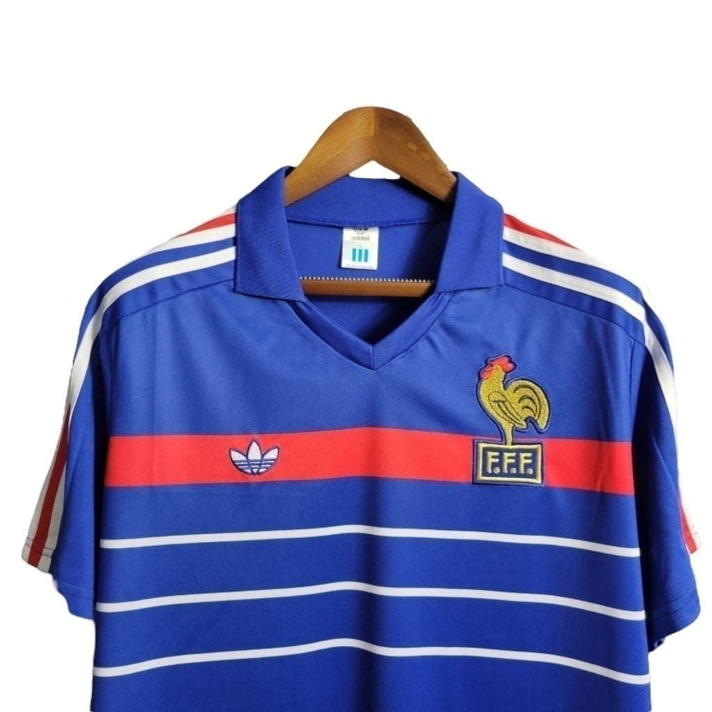 Camisa França Titular 84/86 - Retrô - Central das Camisas
