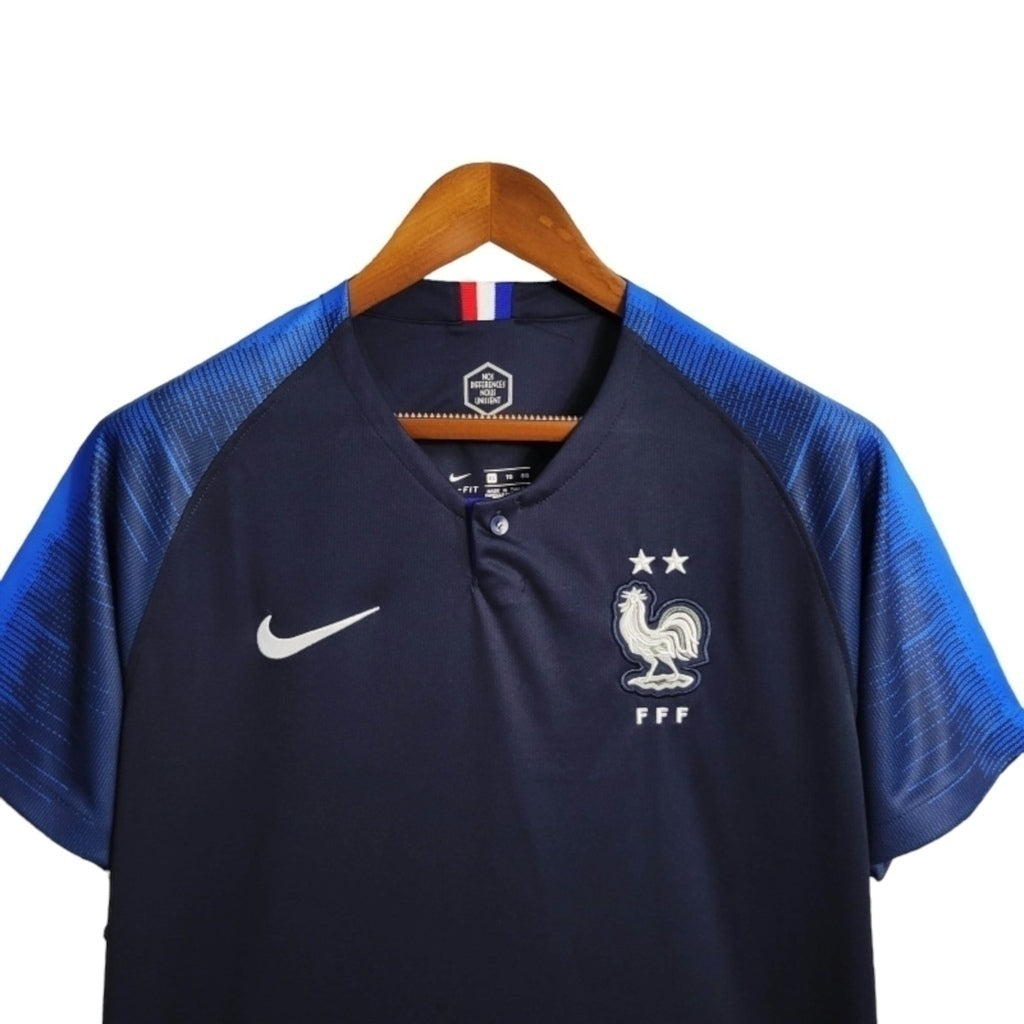 Camisa França Copa do Mundo Titular 2018 - Retrô - Central das Camisas