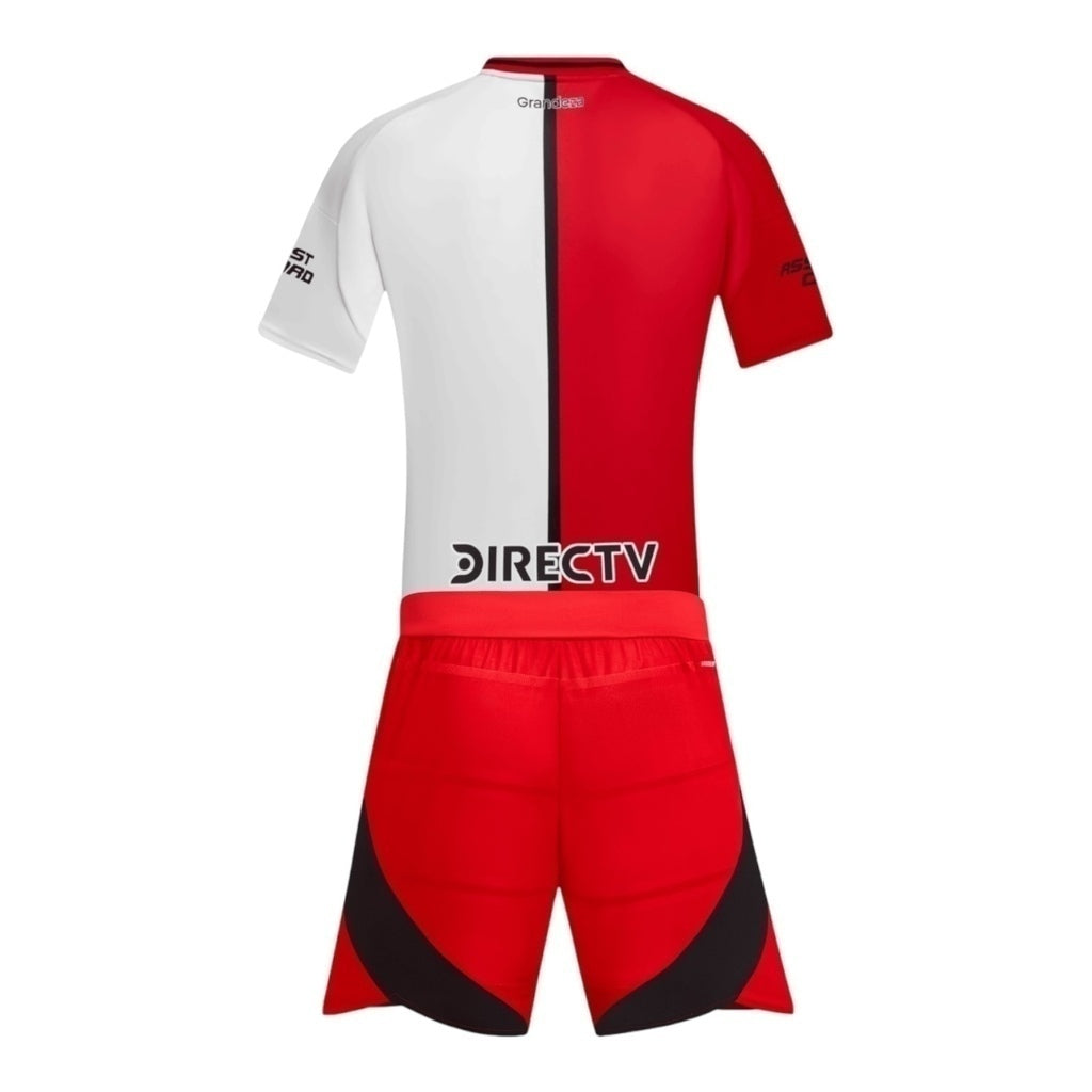 Kit Infantil Inspirado River Plate III 25/26 - Vermelho e branco Central das Camisas