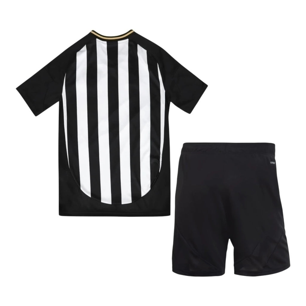 Kit Infantil Atlético Mineiro I 25/26 - Branco e preto - Central das Camisas