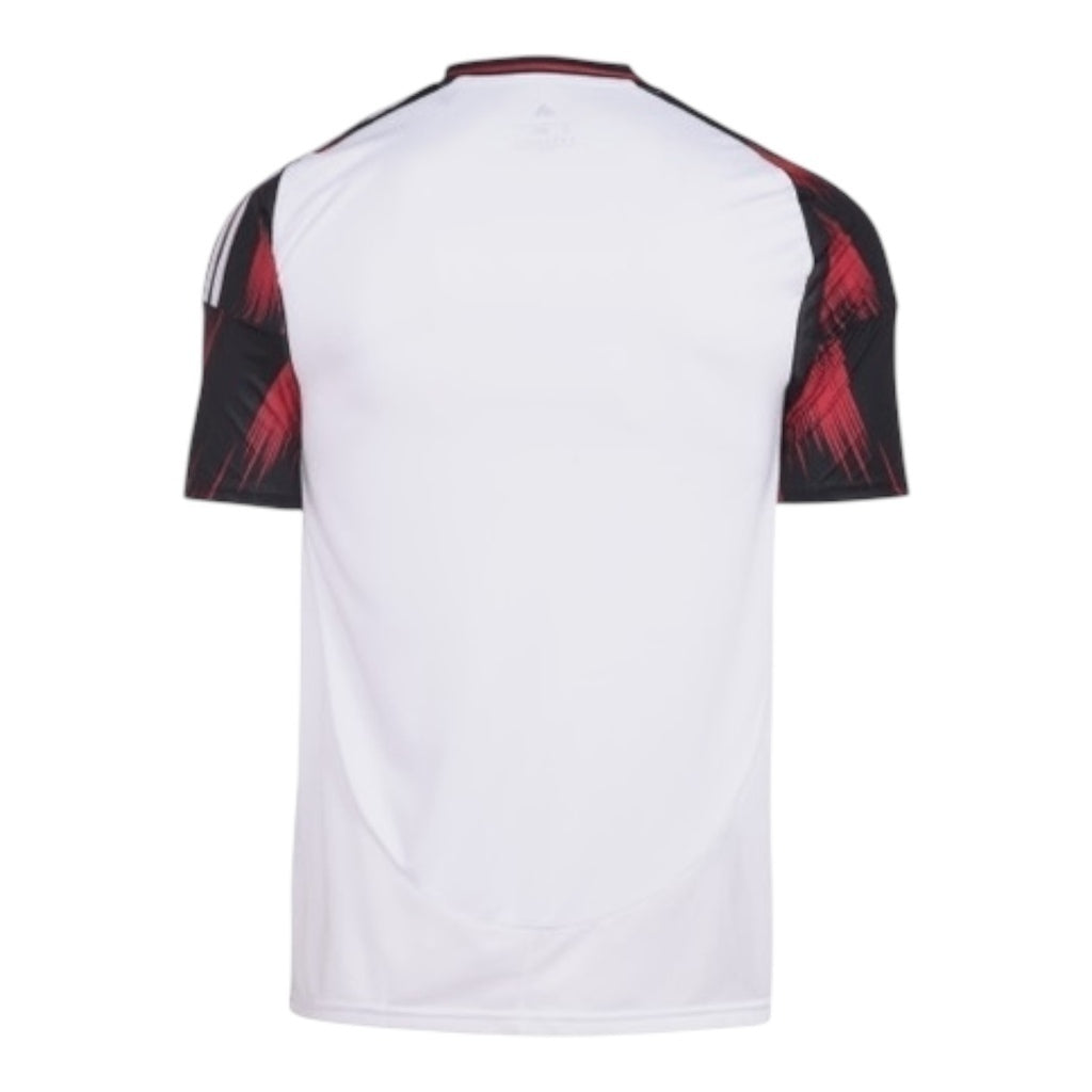 Camisa Flamengo II 25/26 - Torcedor Masculina - Branca com detalhes em preto e vermelho - Central das Camisas