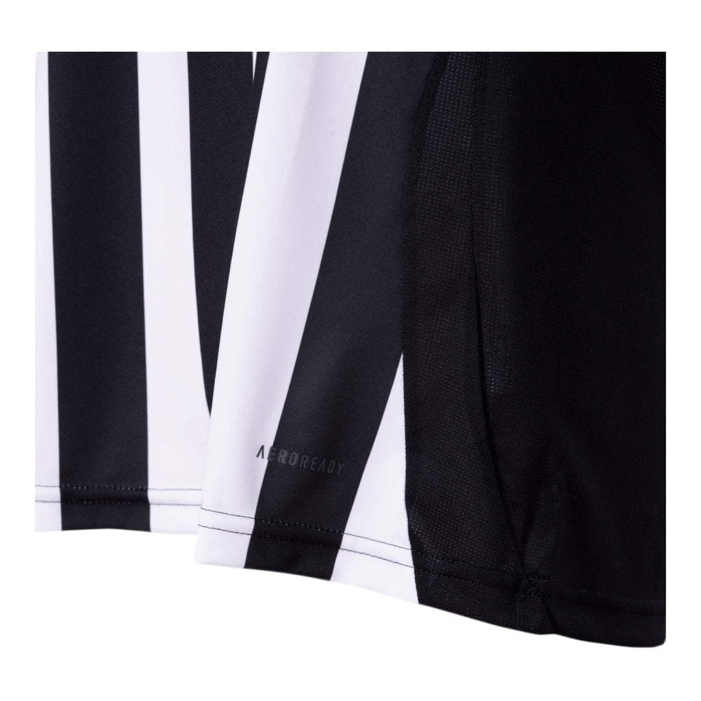 Camisa Atlético Mineiro I 25/26 - Feminina - Preta com listras branca com detalhes em amarelo e Com Patrocínio - Central das Camisas