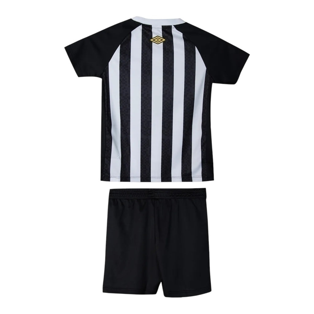 Kit Infantil Santos II 25/26 - Branco e preto - Central das Camisas