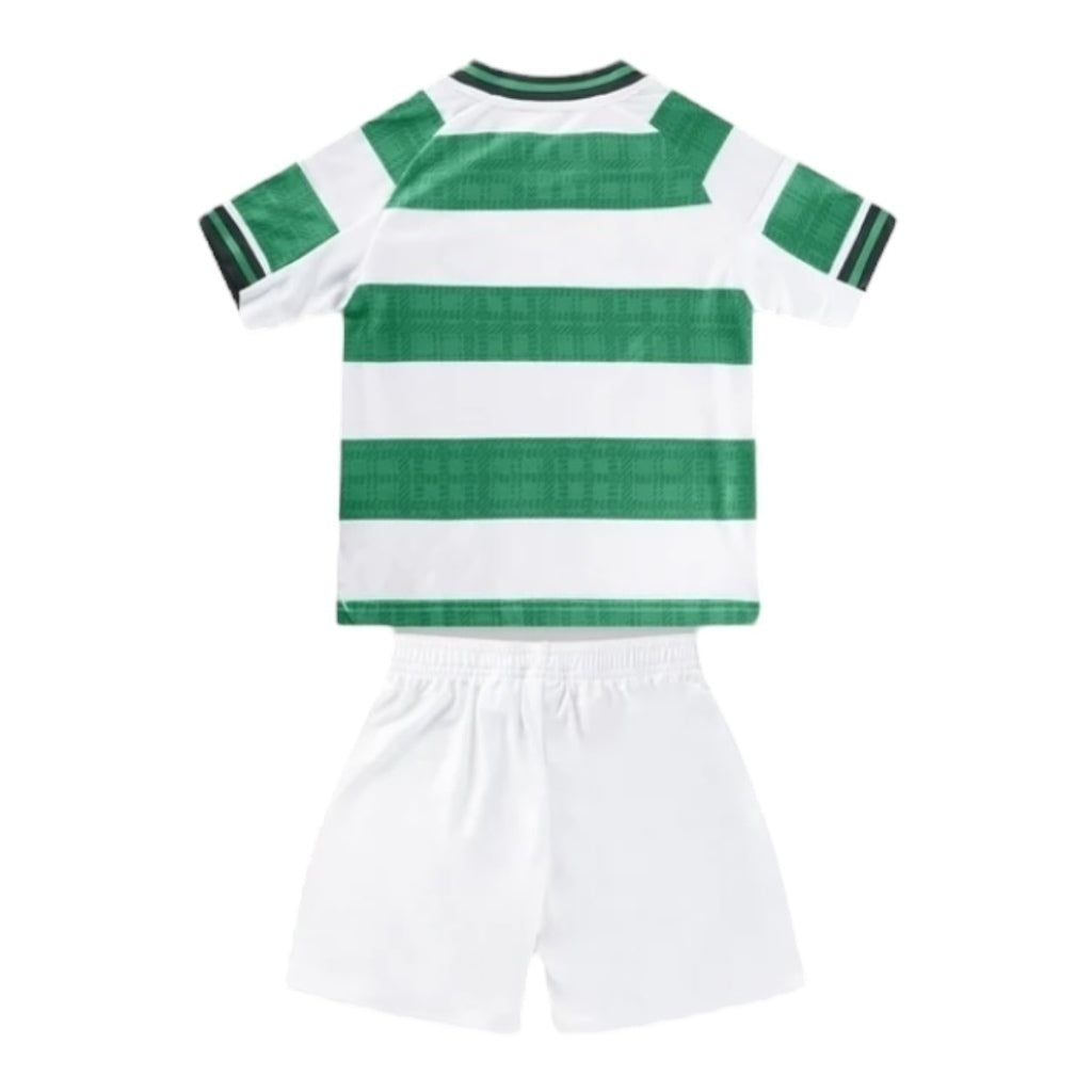 Kit Infantil Celtic I 25/26 - Branco e verde - Central das Camisas