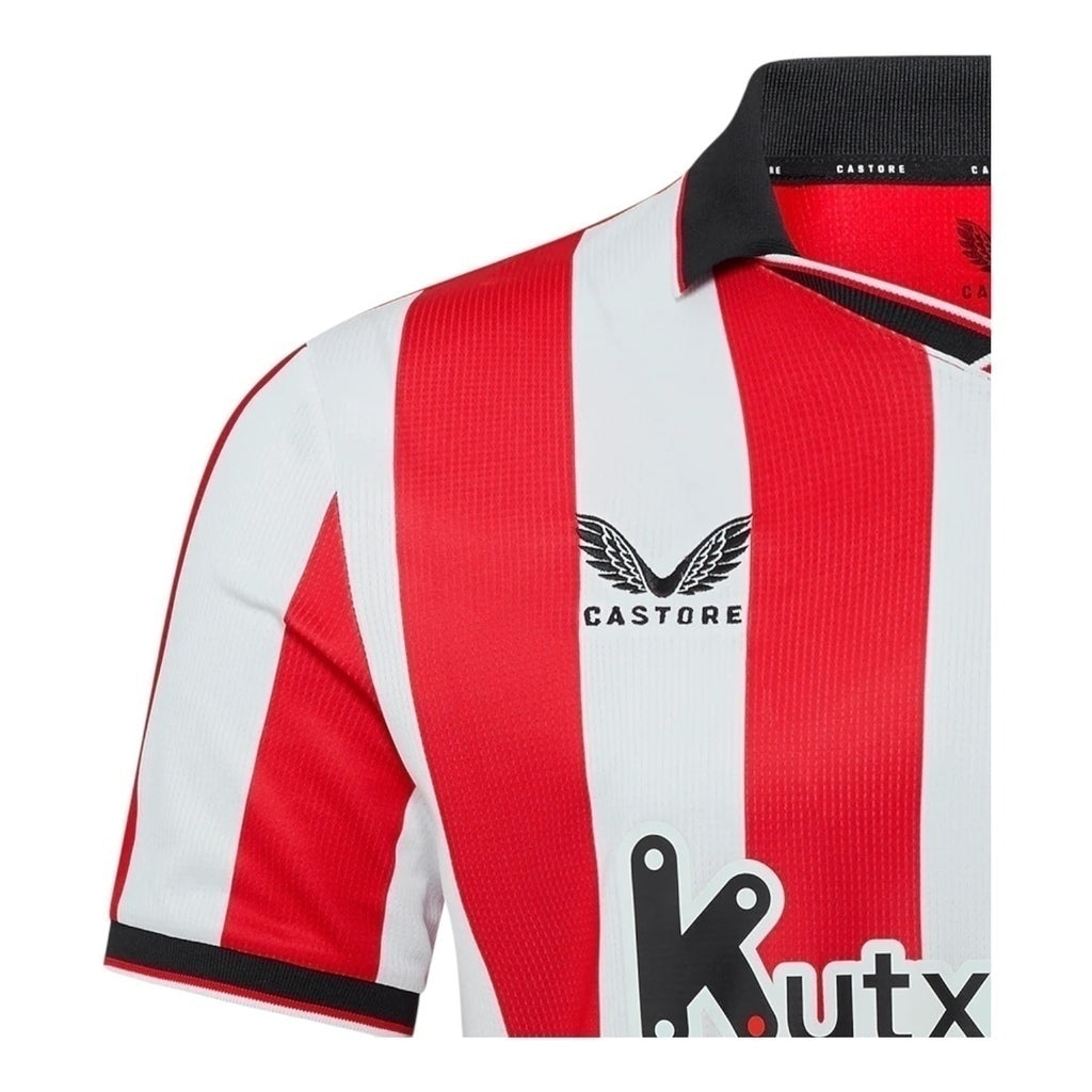 Camisa Athletic Bilbao I 25/26 - Torcedor Masculina - Branca e vermelha - Central das Camisas