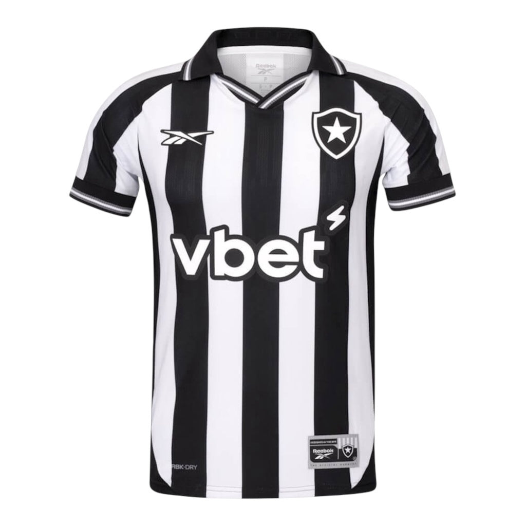 Camisa Inspirada Botafogo I 25/26 - Torcedor Masculina - Preta e branca Central das Camisas
