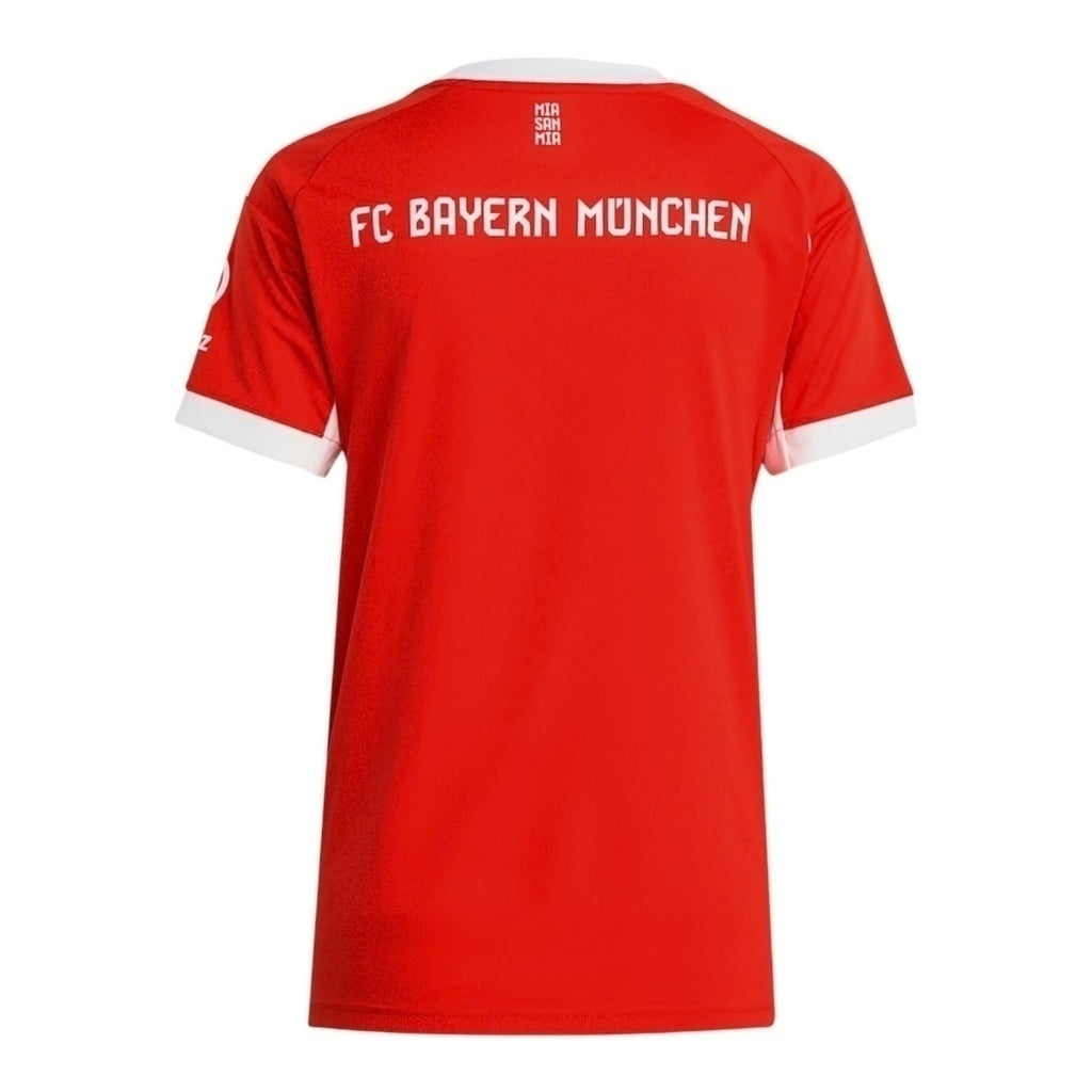 Camisa Bayern de Munique I 25/26 - Feminina - Vermelha com detalhes em branco - Central das Camisas