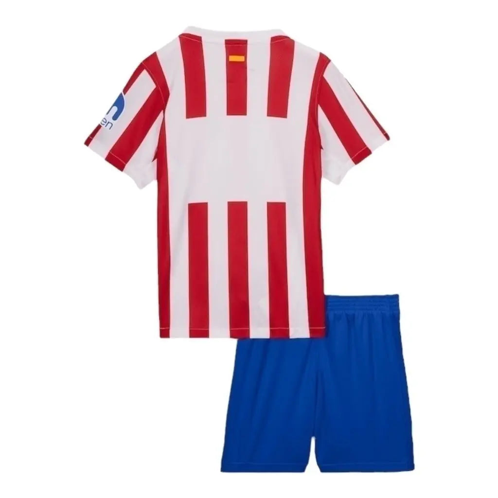 Kit Infantil Atlético de Madrid I 25/26 - Branco e vermelho - Central das Camisas