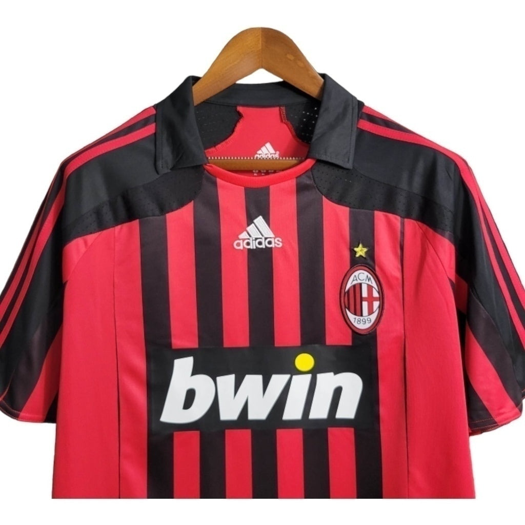 Camisa AC Milan Titular 07/08 - Retrô - Central das Camisas