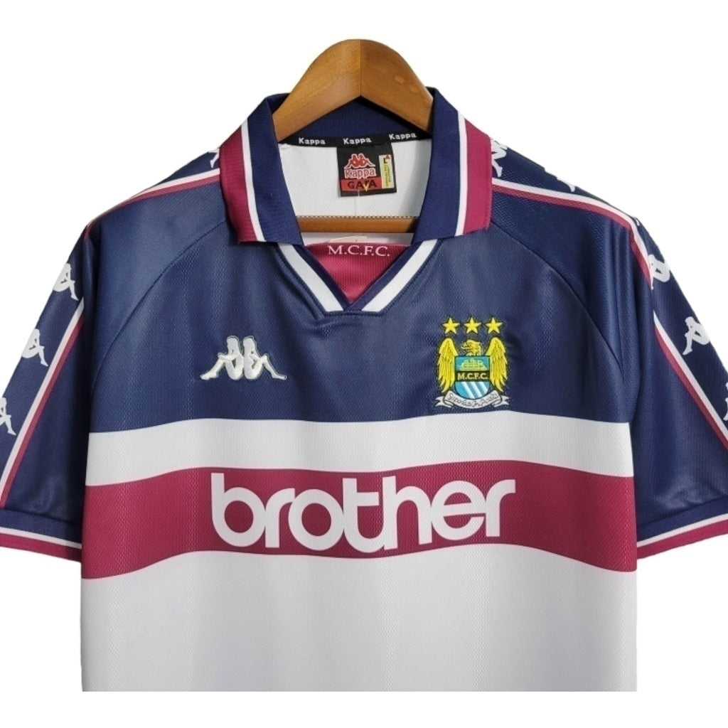 Camisa Manchester City Visitante 97/98 - Retrô - Central das Camisas
