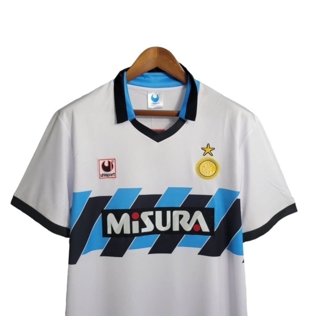 Camisa Inter de Milão Visitante 90/91 - Retrô - Central das Camisas