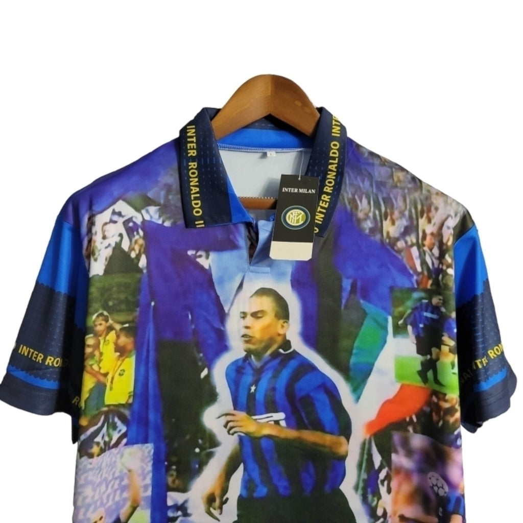 Camisa Inter de Milão Ronaldo 97/98 - Retrô - Central das Camisas