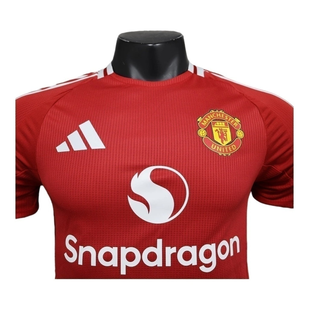 Camisa Manchester United Titular 24/25 - Jogador - Central das Camisas