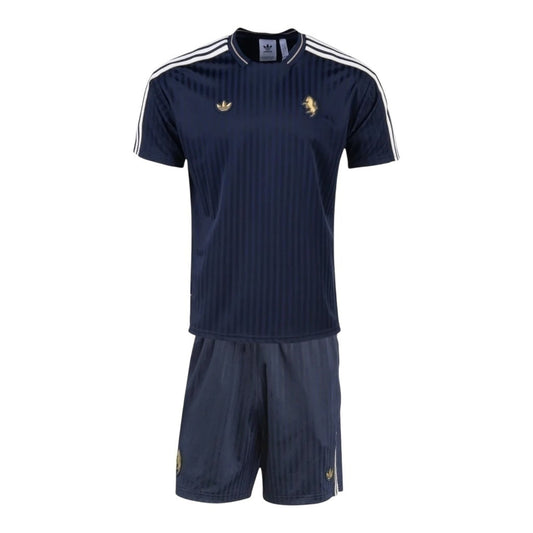 Kit Infantil Juventus Terrace Icons 25/26 - Azul - Central das Camisas